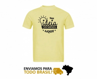 CAMISETA AMARELO BEBE PERSONALIZADA