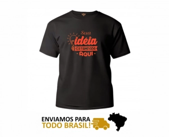 CAMISETA PRETA PERSONALIZADA