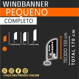 WIND BANNER PEQUENO (PEDIDOS NA TERÇA, ENTREGA NO SÁBADO)