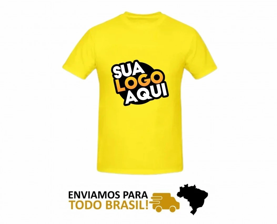 CAMISETA AMARELO CANARIO PERSONALIZADA