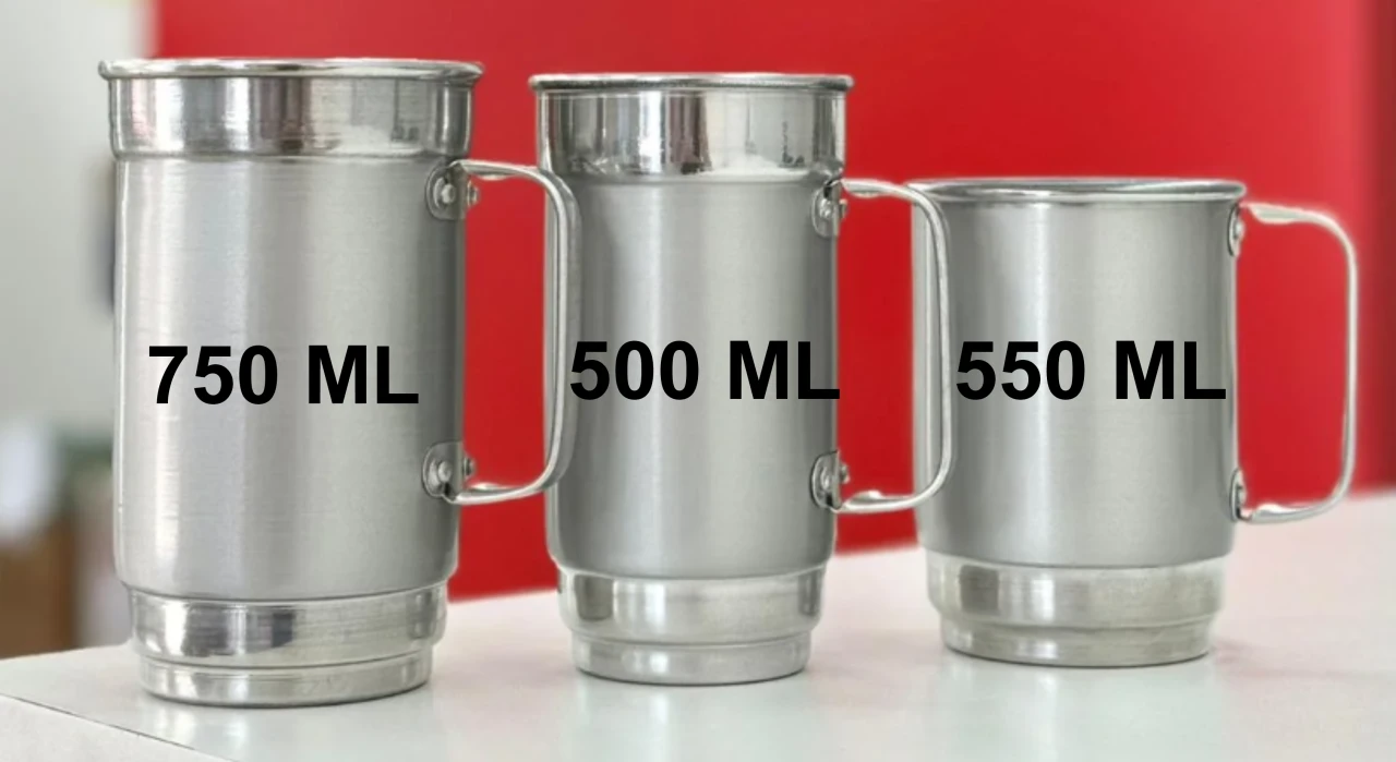 CANECA DE CHOPP ALUMÍNIO 500 ML