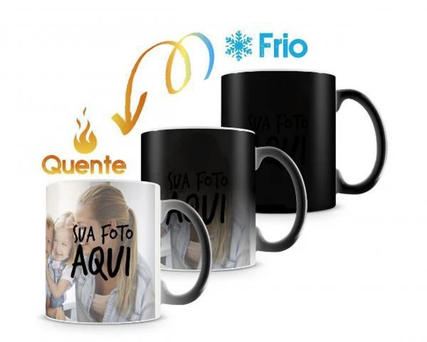 CANECA MÁGICA CERAMICA 325ML PERSONALIZADA